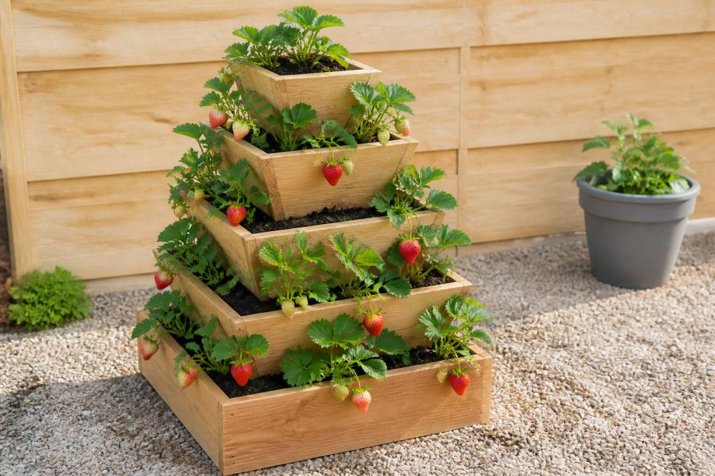 Fabriquer une tour à fraisier en bois