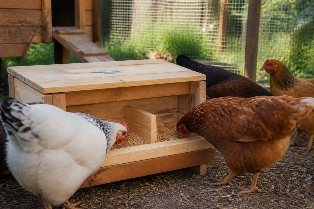 Fabriquer une mangeoire poule en bois : guide simple et durable