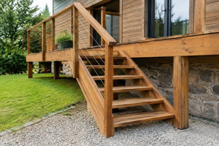 Calcul escalier exterieur : méthode et normes pour des marches en bois réussies