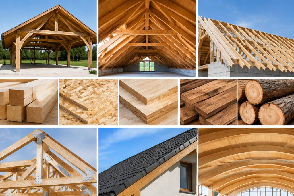 Différents types de charpente : matériaux, formes et usages en construction