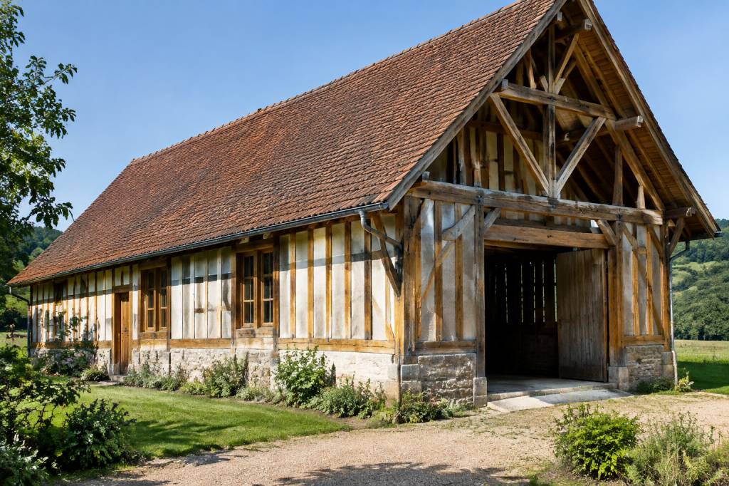 Ferme traditionnelle bois : caractéristiques, avantages et prix d’une charpente authentique
